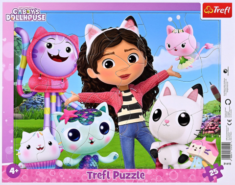 Puzzle - Puzzle 25 Piese Gabby's Dollhouse Lumea lui Gabby