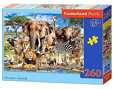 Puzzle 260 piese - Puzzle 260 piese Savanna Animals Castorland 27545