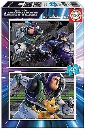 Puzzle 2 in 1 - Puzzle 2x48 piese Lightyear EDUCA 19315