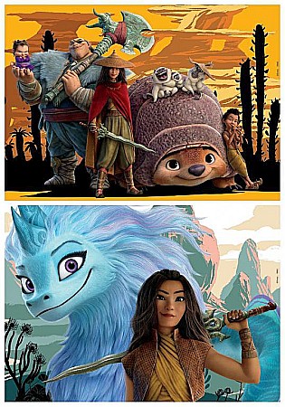 Puzzle 2x48 piese Raya & The Last Dragon Educa 18882 [1]