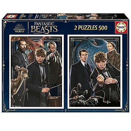 Puzzle 2 in 1 - Puzzle 2x500 piese Fantastic Beasts Educa 19492