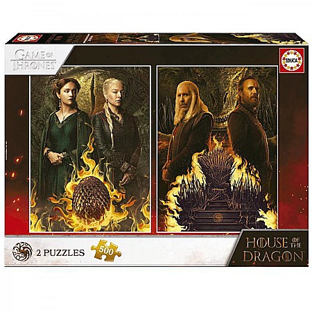 Puzzle - Puzzle 2x500 piese House of the Dragon Educa 19573
