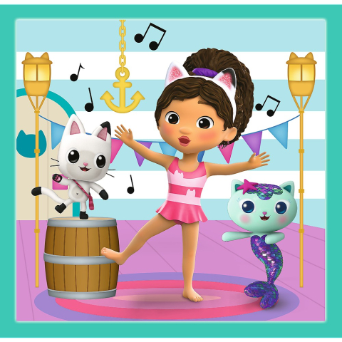Puzzle 3 in 1 Gabby's Dollhouse Activitatile lui Gabby [2]