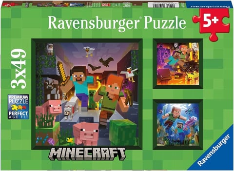Puzzle 3 in 1 - Puzzle 3-in-1 Minecraft