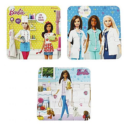 Puzzle 3 x 9 piese Barbie - Profesii [1]