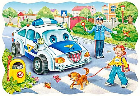 Puzzle 30 piese - Puzzle 30 de piese Drumul catre scoala 3389
