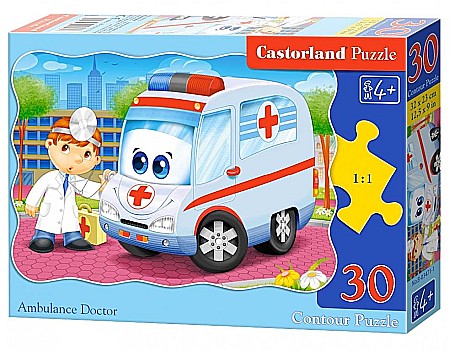 Puzzle 30 piese - Puzzle 30 piese Ambulance Doctor 3471