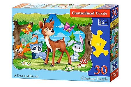 Puzzle 30 piese - Puzzle 30 piese Caprioara si Prietenii 3570
