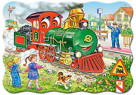 Puzzle 30 piese Locomotiva Verde 3433 [1]