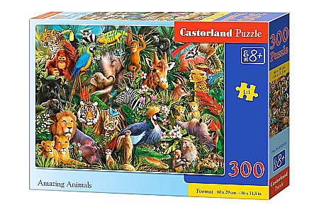 Puzzle 300 piese - Puzzle 300 piese Amazing Animals 30491 Castorland