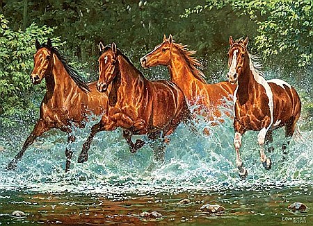Puzzle 300 piese Cai in Natura 30361 [1]