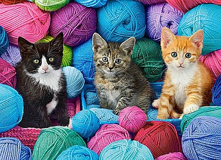 Puzzle 300 piese Kittens in the Yarn Store Castorland 30477 [1]