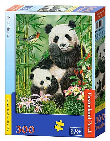 Puzzle 300 piese - Puzzle 300 piese Panda Brunch 30507 Castorland