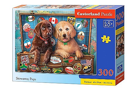 Puzzle 300 piese - Puzzle 300 piese Stowaway Pups 030422