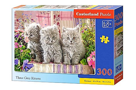 Puzzle 300 piese - Puzzle 300 piese Trei Pisicute Gri 30330