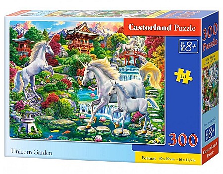 Puzzle 300 piese - Puzzle 300 piese Unicorn Garden Castorland 30521