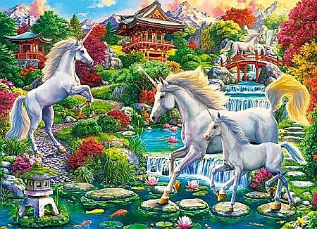 Puzzle 300 piese Unicorn Garden Castorland 30521 [1]