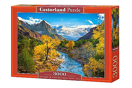 Puzzle 3000 piese - Puzzle 3000 piese Autumn in Zion National Park, USA 300624 Castorland