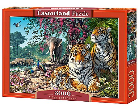 Puzzle - Puzzle 3000 piese Tiger Sanctuary 300600 Castorland