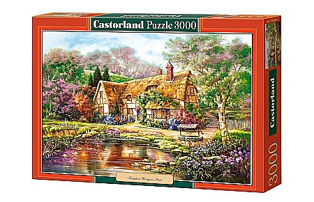 Puzzle 3000 piese - Puzzle 3000 piese Twilight at Woodgreen Pond 300365