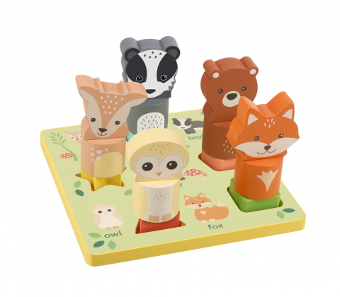 Jocuri si jucarii - Puzzle 3D cu animale, Orange Tree Toys