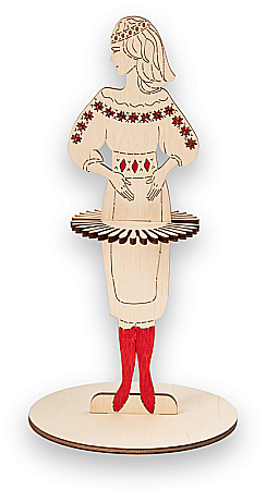Puzzle - Puzzle 3D Lemn Belarusian Girl Eco Wood Art