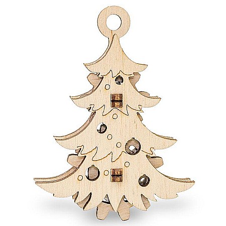 Puzzle - Puzzle 3D Lemn Christmas Tree Eco Wood Art