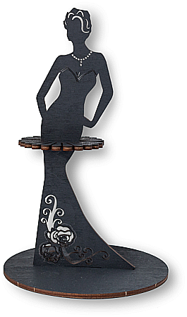 Puzzle - Puzzle 3D Lemn Lady (Black) Eco Wood Art