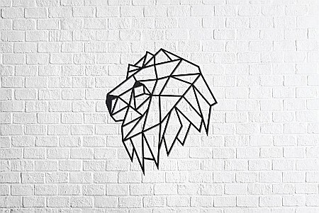 Puzzle 3D Lemn Lion Head Eco Wood Art [1]