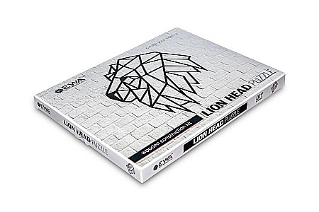 Puzzle 3D Lemn Lion Head Eco Wood Art [3]