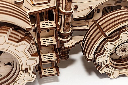 Puzzle 3D Lemn Tractor Eco Wood Art [3]