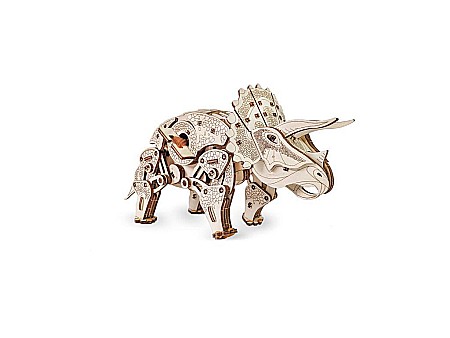 Puzzle 3D Lemn Triceratops Eco Wood Art [1]