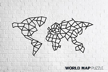 Puzzle - Puzzle 3D Lemn World Map Eco Wood Art