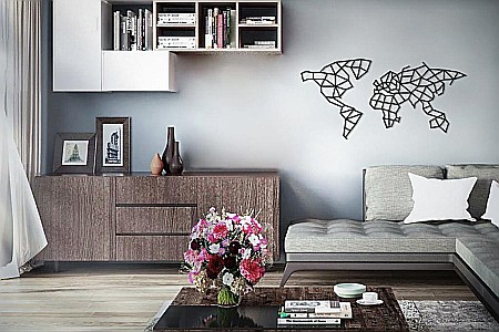Puzzle 3D Lemn World Map Eco Wood Art [1]