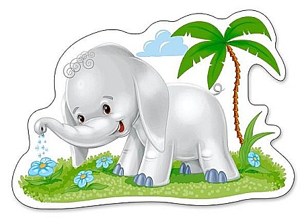 Puzzle 4 in 1 (3+4+6+9 piese) African Animals 5017 [2]