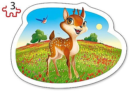 Puzzle 4 in 1 (3+4+6+9 piese) Animale din Padure 5079 [2]