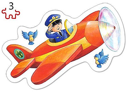 Puzzle 4 in 1 (3+4+6+9 piese) Joburi Reale 5055 [2]