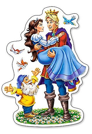 Puzzle 4 in 1 (4+5+6+7 piese) Printesele Indragostite 04461 [2]