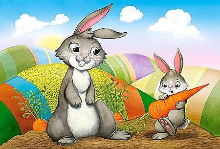 Puzzle 4 in 1 (8+12+15+20 piese) Mamele si Puii 41053 [3]