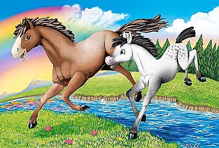 Puzzle 4 in 1 (8+12+15+20 piese) Mamele si Puii 41053 [2]