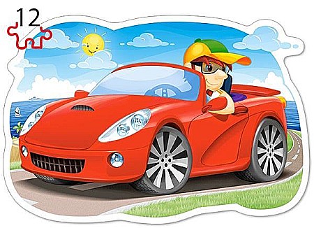 Puzzle 4 in 1 (8+12+15+20 piese) Masini 43057 [2]