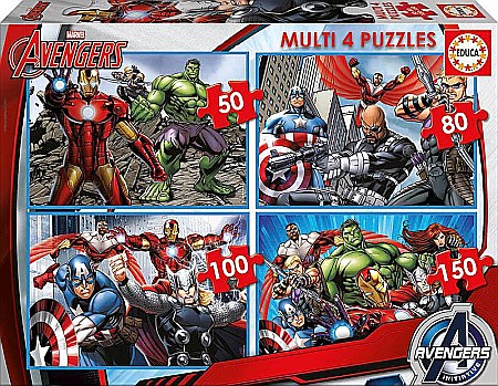 Puzzle - Puzzle 4 in 1 Avengers 16331