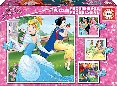 Puzzle 4 in 1 - Puzzle 4 in 1 Disney Princess 17166