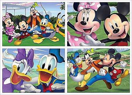 Puzzle 4 in 1 Mickey and Friends 18627 [1]