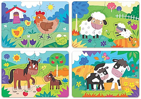 Puzzle 4 in 1 My Farm Mothers and Babies Educa 18899 [1]