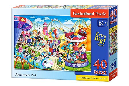 Puzzle 40 piese - Puzzle 40 piese Maxi Amusement Park - Castorland 40353