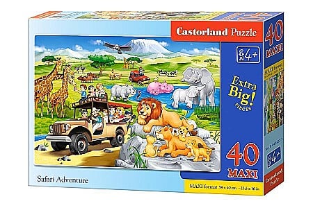 Puzzle 40 piese - Puzzle 40 piese MAXI Aventura Safari 40322