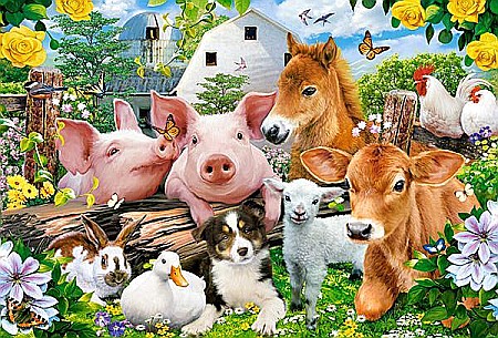 Puzzle 40 piese MAXI Farm Friends Castorland 40339 [1]