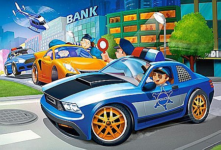 Puzzle 40 piese Maxi Police Chase Castorland 40360 [1]