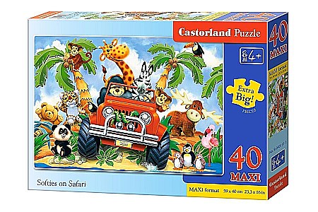 Puzzle 40 piese - Puzzle 40 piese Maxi Softies on Safari 40131